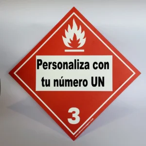 Foto de cartel clase 3 con UN personalizado