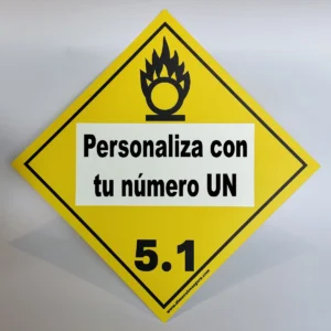 Foto de cartel clase 5.1 con UN personalizado