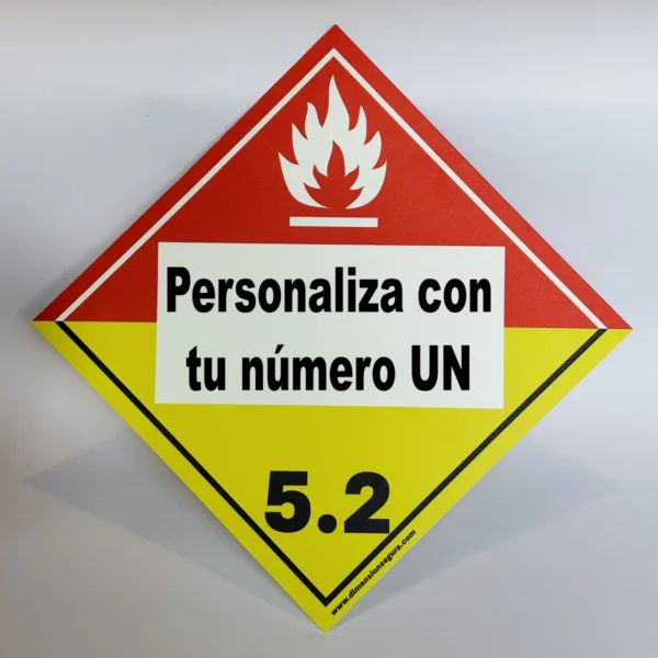 clase5.2-UN-personalizado Foto de cartel clase 5.2 con UN personalizado