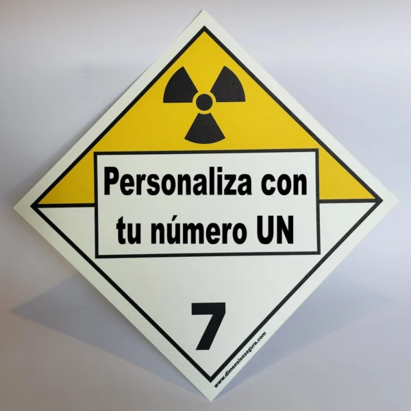 clase7-UN-personalizado Foto de cartel clase 7 con UN personalizado