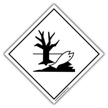 Imagen de cartel para identificar riesgo al medio ambiente