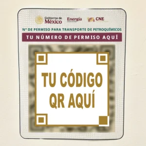 Balizado QR personalizable petroquímicos, foto frontal