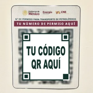 Balizado QR personalizable petrolíferos, foto frontal