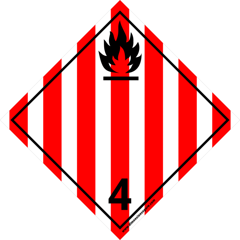 Imagen muestra de cartel para riesgo secundario división 4.1