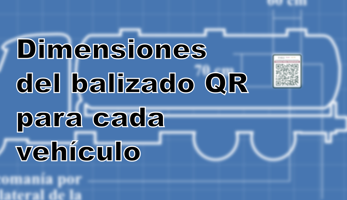 Dimensiones del balizado QR para cada vehículo