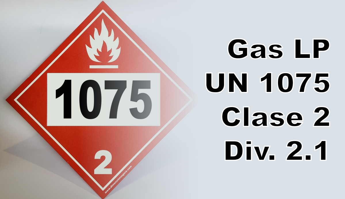 Gas LP, UN 1075, Clase 2, Div. 2.1