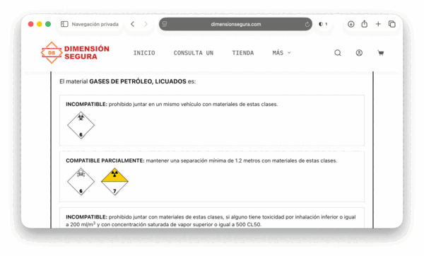 Screenshots de la base de datos para diferentes productos